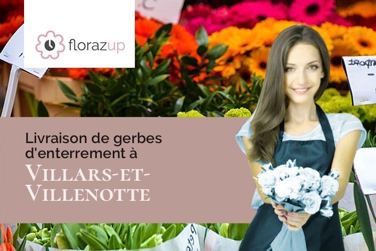 bouquets de fleurs pour un deuil à Villars-et-Villenotte (Côte-d'Or/21140)