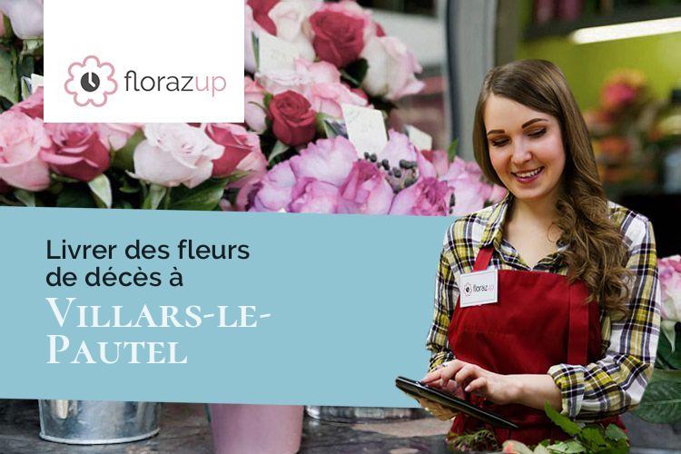 coeurs de fleurs pour un décès à Villars-le-Pautel (Haute-Saône/70500)