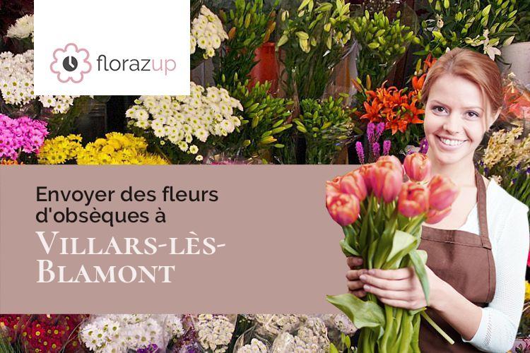 fleurs deuil pour des funérailles à Villars-lès-Blamont (Doubs/25310)