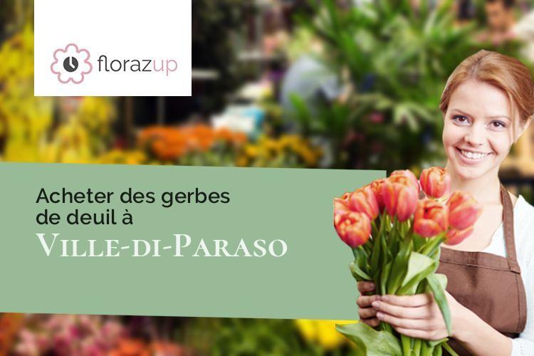 fleurs deuil pour des obsèques à Ville-di-Paraso (Corse/20279)