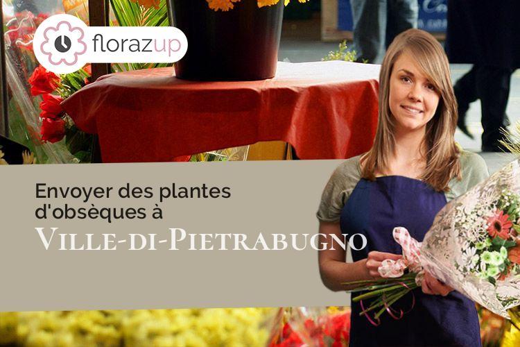 créations de fleurs pour un deuil à Ville-di-Pietrabugno (Corse/20200)