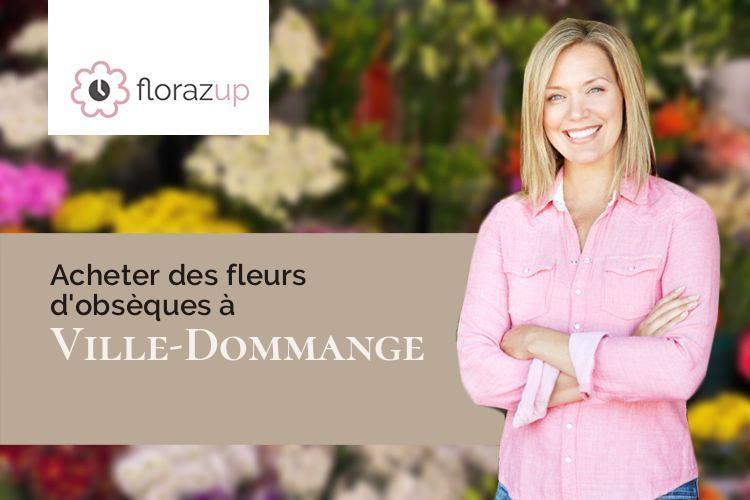 gerbes de fleurs pour un deuil à Ville-Dommange (Marne/51390)