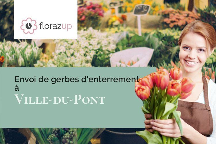 créations florales pour des funérailles à Ville-du-Pont (Doubs/25650)