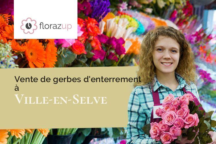gerbes de fleurs pour un enterrement à Ville-en-Selve (Marne/51500)