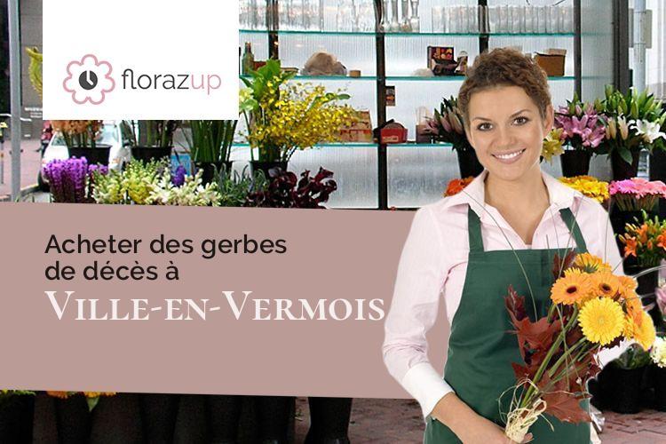 coupes de fleurs pour un décès à Ville-en-Vermois (Meurthe-et-Moselle/54210)
