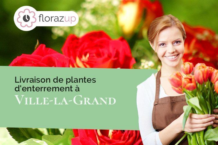 compositions florales pour des funérailles à Ville-la-Grand (Haute-Savoie/74100)