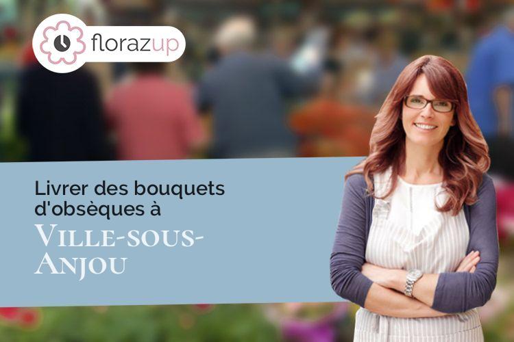 créations florales pour un enterrement à Ville-sous-Anjou (Isère/38150)