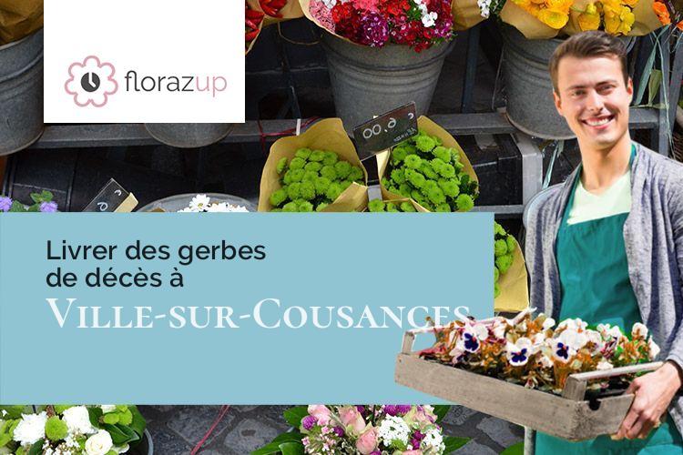 créations florales pour un enterrement à Ville-sur-Cousances (Meuse/55120)