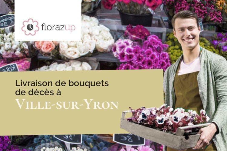 compositions florales pour des obsèques à Ville-sur-Yron (Meurthe-et-Moselle/54800)