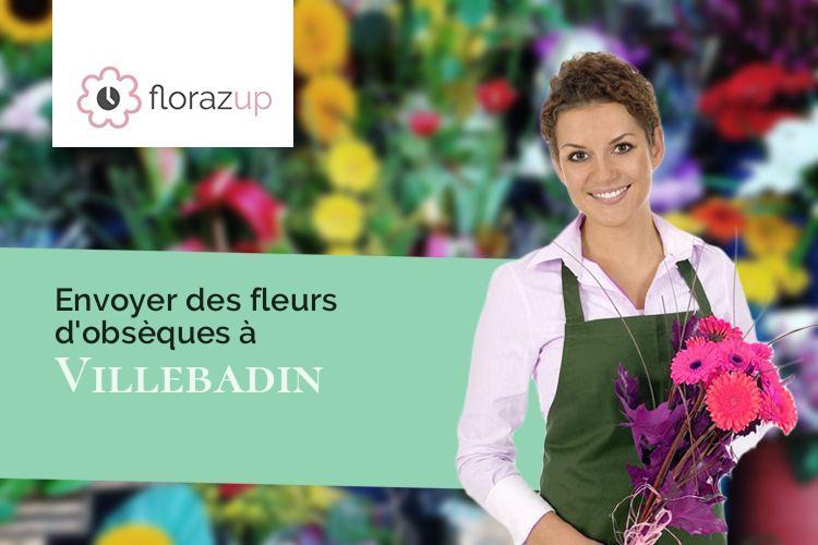 coeurs de fleurs pour un deuil à Villebadin (Orne/61310)