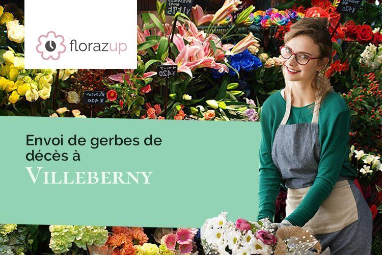 gerbes de fleurs pour des obsèques à Villeberny (Côte-d'Or/21350)