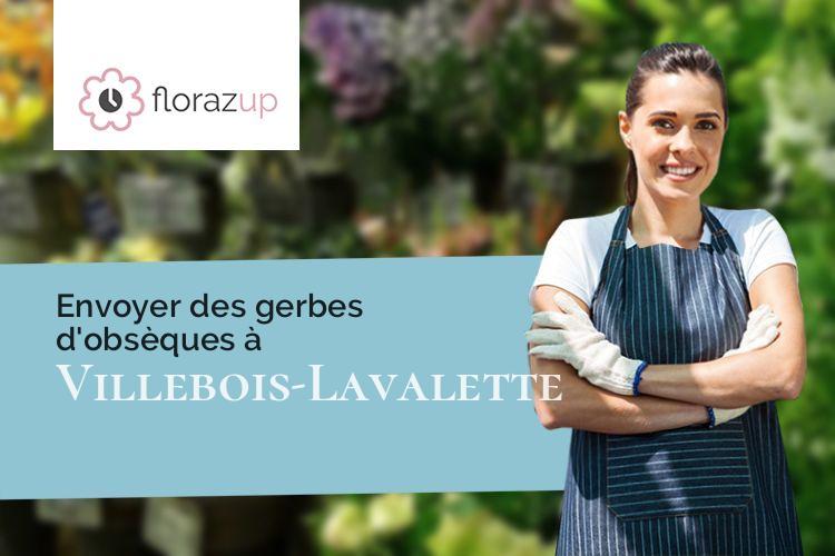 couronnes florales pour une crémation à Villebois-Lavalette (Charente/16320)