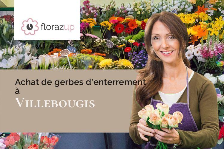 couronnes de fleurs pour des obsèques à Villebougis (Yonne/89150)