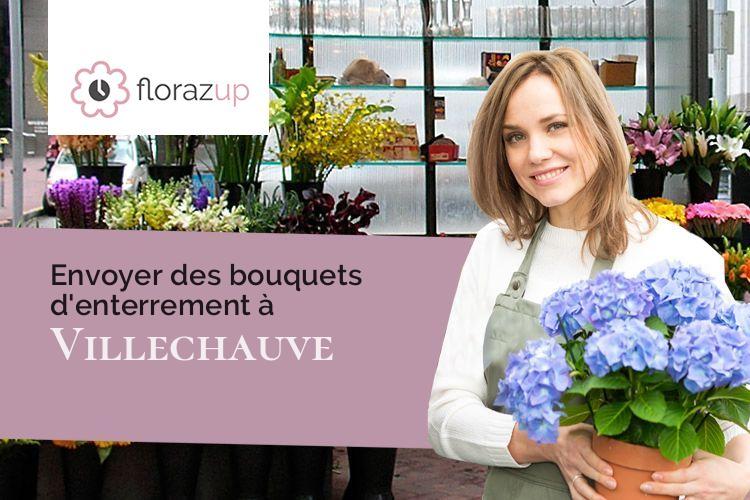 fleurs deuil pour un deuil à Villechauve (Loir-et-Cher/41310)