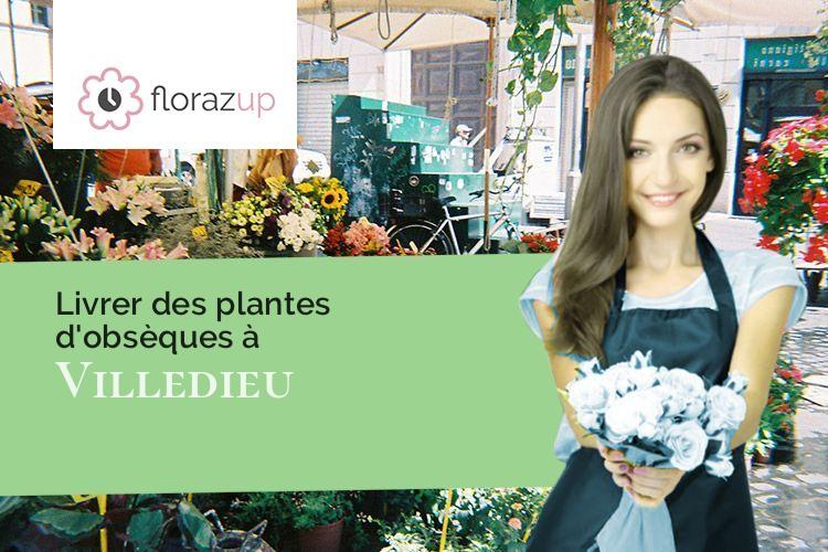 fleurs deuil pour des obsèques à Villedieu (Cantal/15100)