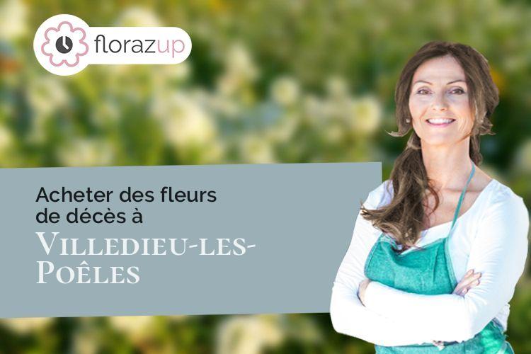 bouquets de fleurs pour un enterrement à Villedieu-les-Poêles (Manche/50800)