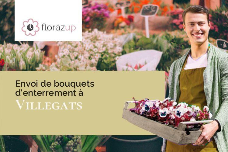 gerbes de fleurs pour un deuil à Villegats (Charente/16700)