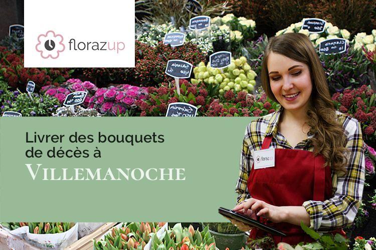 couronnes florales pour des obsèques à Villemanoche (Yonne/89140)