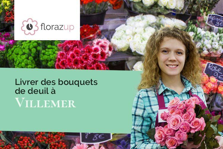 créations de fleurs pour un deuil à Villemer (Yonne/89113)