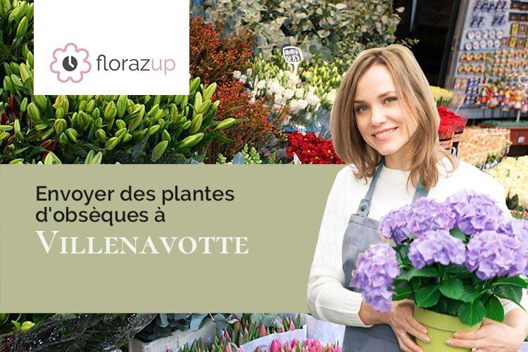 couronnes florales pour des obsèques à Villenavotte (Yonne/89140)