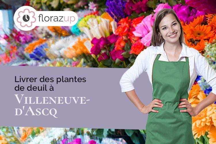 gerbes de fleurs pour une crémation à Villeneuve-d'Ascq (Nord/59491)