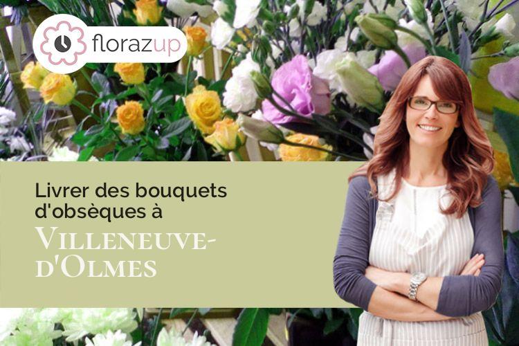 coeur de fleurs pour des obsèques à Villeneuve-d'Olmes (Ariège/09300)