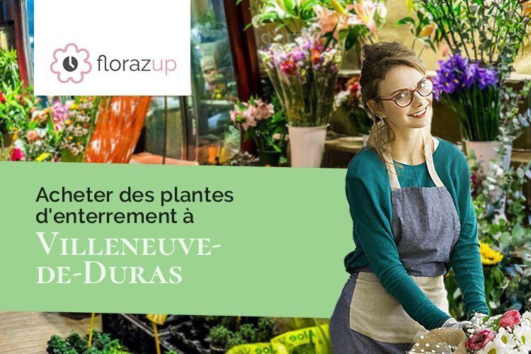 compositions de fleurs pour des obsèques à Villeneuve-de-Duras (Lot-et-Garonne/47120)