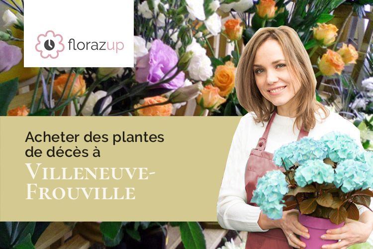 compositions de fleurs pour des funérailles à Villeneuve-Frouville (Loir-et-Cher/41290)