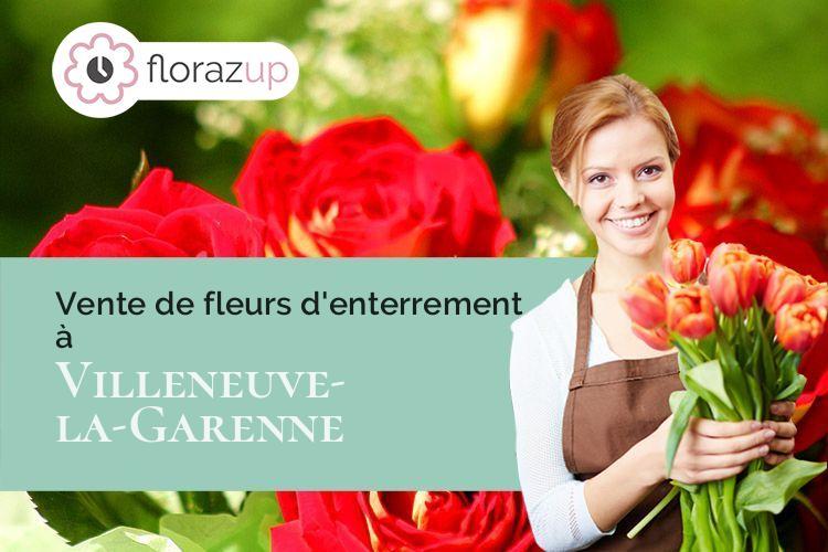 compositions florales pour un enterrement à Villeneuve-la-Garenne (Hauts-de-Seine/92390)