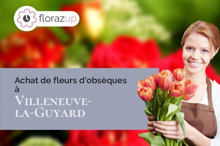 créations florales pour des obsèques à Villeneuve-la-Guyard (Yonne/89340)
