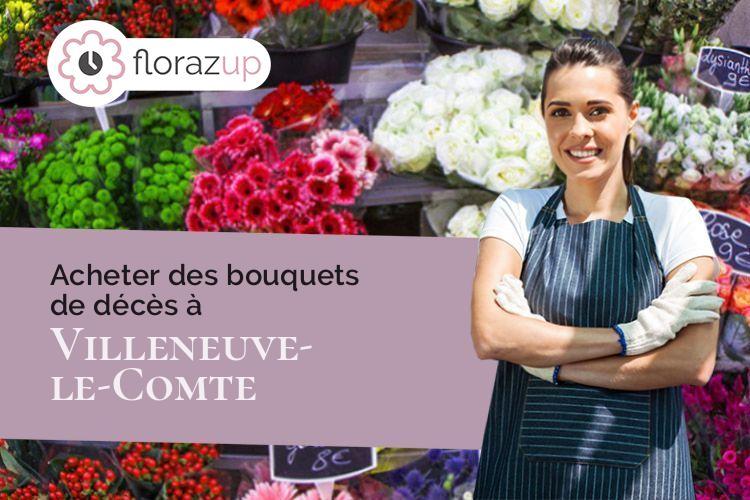 créations florales pour des obsèques à Villeneuve-le-Comte (Seine-et-Marne/77174)