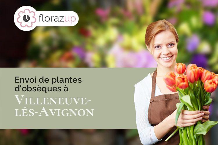 fleurs deuil pour une crémation à Villeneuve-lès-Avignon (Gard/30400)