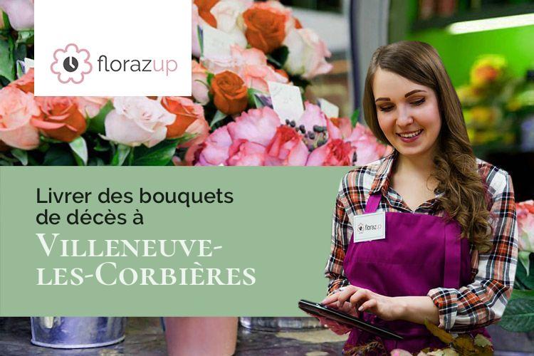 coupes de fleurs pour un enterrement à Villeneuve-les-Corbières (Aude/11360)