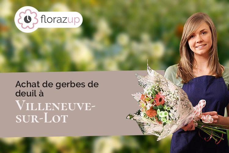 créations florales pour des obsèques à Villeneuve-sur-Lot (Lot-et-Garonne/47300)