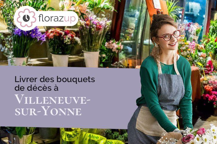 coeur de fleurs pour une crémation à Villeneuve-sur-Yonne (Yonne/89500)