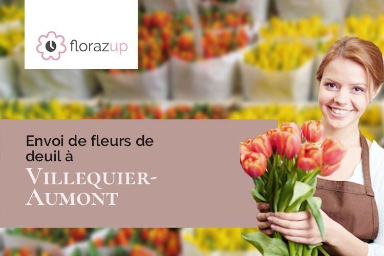 créations de fleurs pour un enterrement à Villequier-Aumont (Aisne/02300)