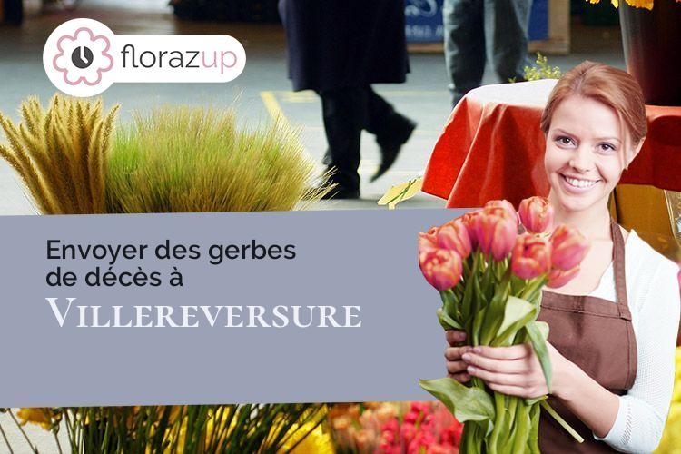 gerbes de fleurs pour des funérailles à Villereversure (Ain/01250)