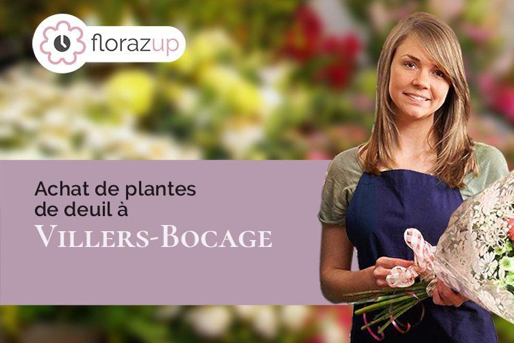 couronnes florales pour une crémation à Villers-Bocage (Calvados/14310)