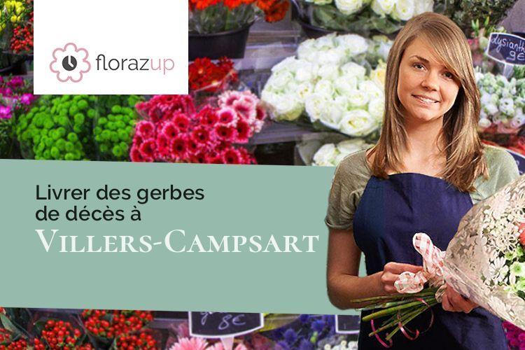 coeurs de fleurs pour une crémation à Villers-Campsart (Somme/80140)