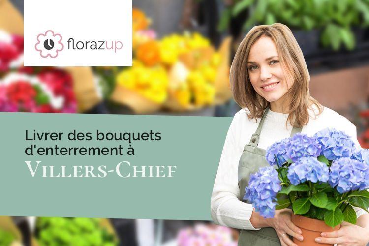 compositions florales pour des funérailles à Villers-Chief (Doubs/25530)