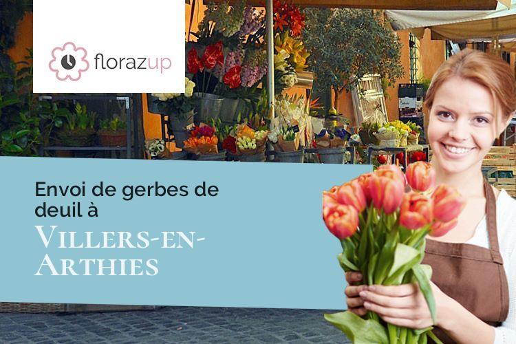 coupes de fleurs pour un décès à Villers-en-Arthies (Val-d'Oise/95510)
