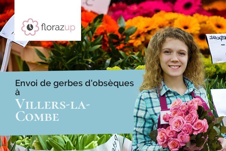 compositions de fleurs pour un enterrement à Villers-la-Combe (Doubs/25510)
