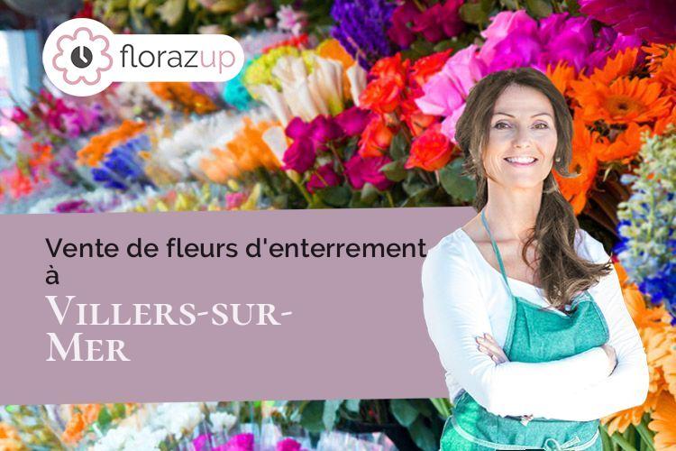 créations de fleurs pour un deuil à Villers-sur-Mer (Calvados/14640)