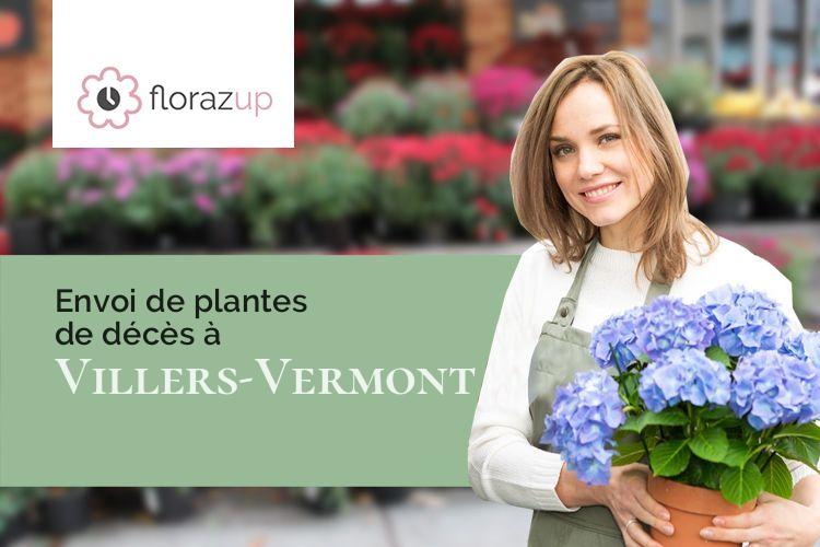 bouquets de fleurs pour un deuil à Villers-Vermont (Oise/60380)