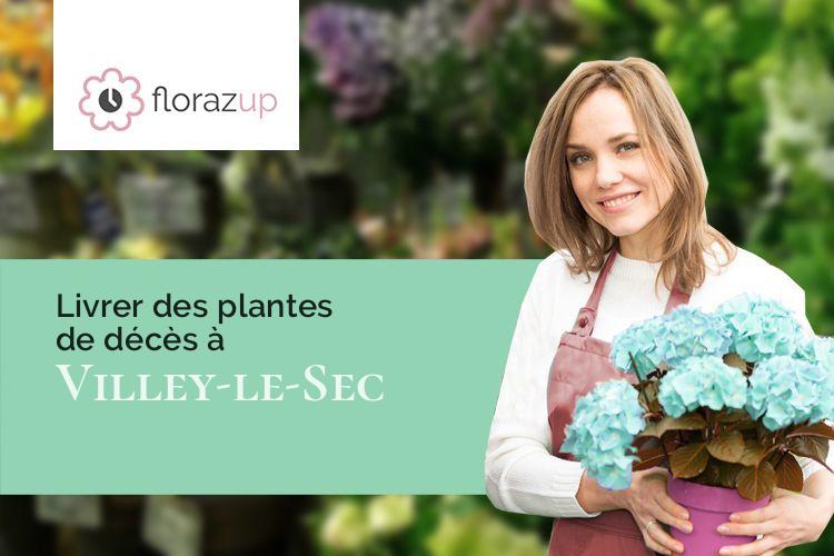 compositions florales pour des obsèques à Villey-le-Sec (Meurthe-et-Moselle/54840)