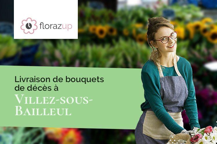 compositions de fleurs pour un décès à Villez-sous-Bailleul (Eure/27950)