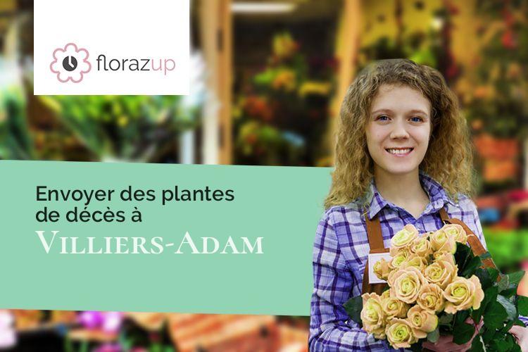 créations de fleurs pour un enterrement à Villiers-Adam (Val-d'Oise/95840)