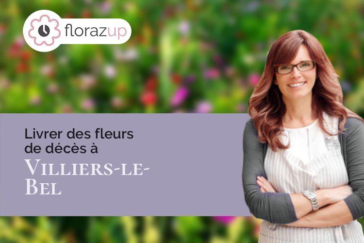 fleurs deuil pour un enterrement à Villiers-le-Bel (Val-d'Oise/95400)