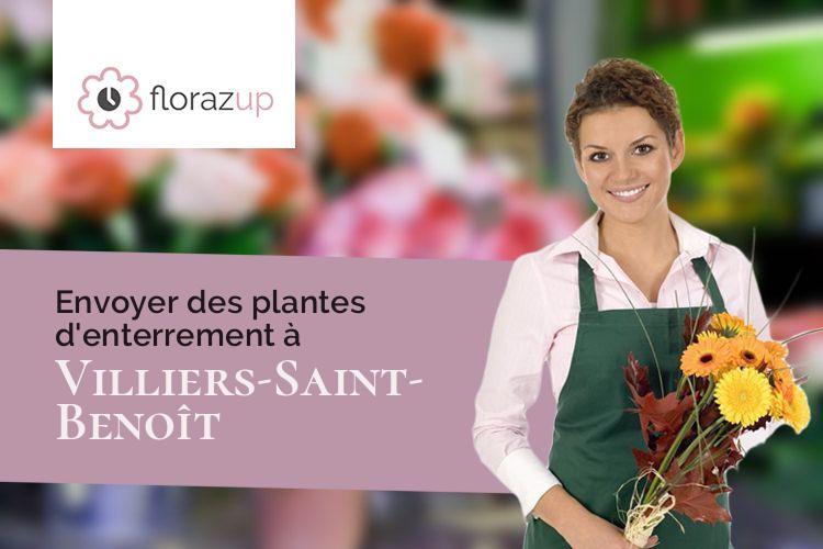 créations de fleurs pour un enterrement à Villiers-Saint-Benoît (Yonne/89130)