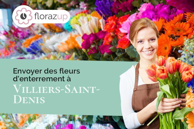 couronnes de fleurs pour un enterrement à Villiers-Saint-Denis (Aisne/02310)